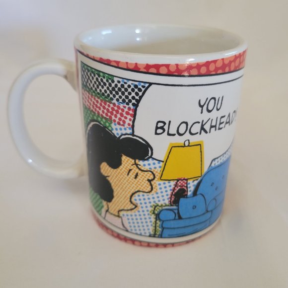 Gibson Kitchen Peanuts Lucy You Blockhead 2 Oz Coffee Mug Poshmark